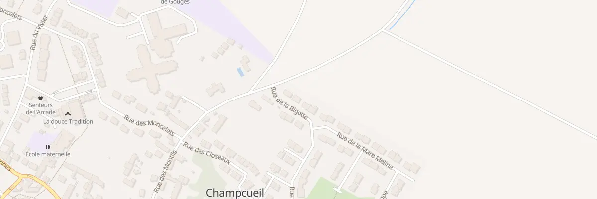 Plan du 32 Rue de la Bigotte à Champcueil