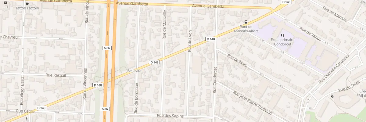 Plan du 192 Av de la République à Maisons-Alfort