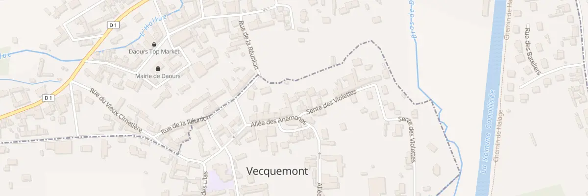 Plan du 1 Sen des Violettes à Vecquemont