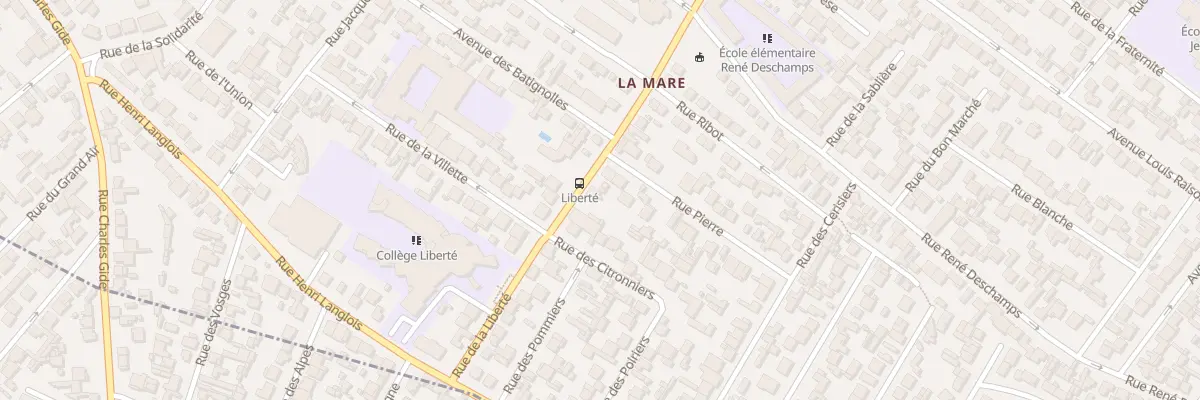 Plan du 71 Rue De La Liberte à Drancy