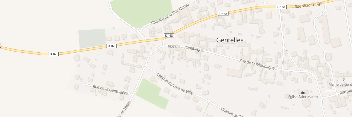 Plan du 33 Rue de la République à Gentelles