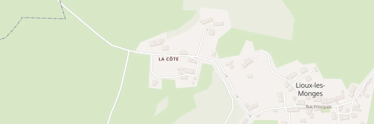 Plan du 7 La Côte à Lioux-les-Monges