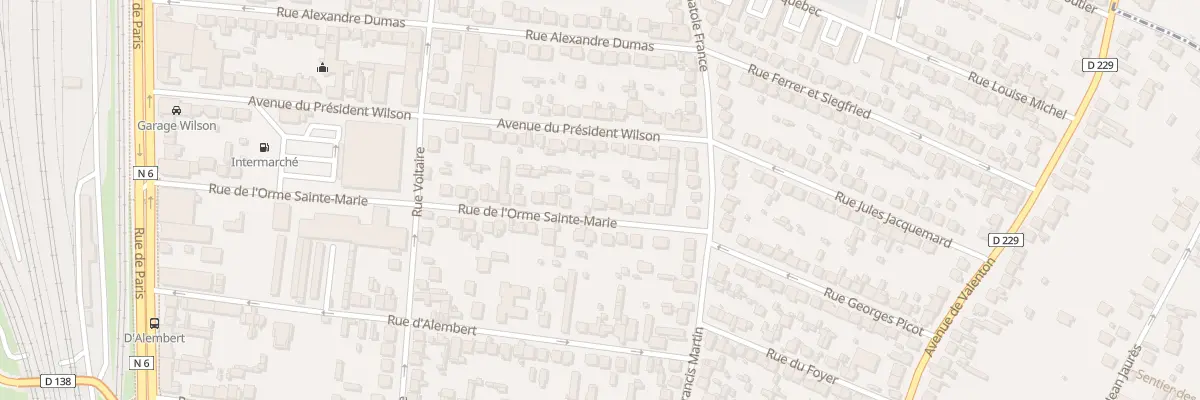 Plan du 33 Rue de l’Orme Sainte Marie à Villeneuve-Saint-Georges