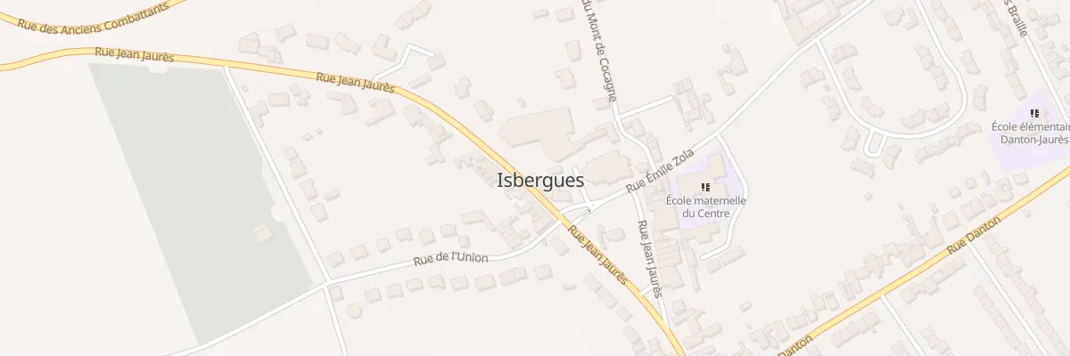 Plan du 19 Rue Jean Jaurès à Isbergues