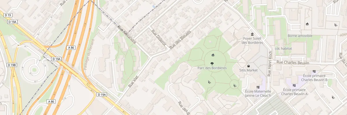 Plan du 8 Rue des Bleuets à Créteil