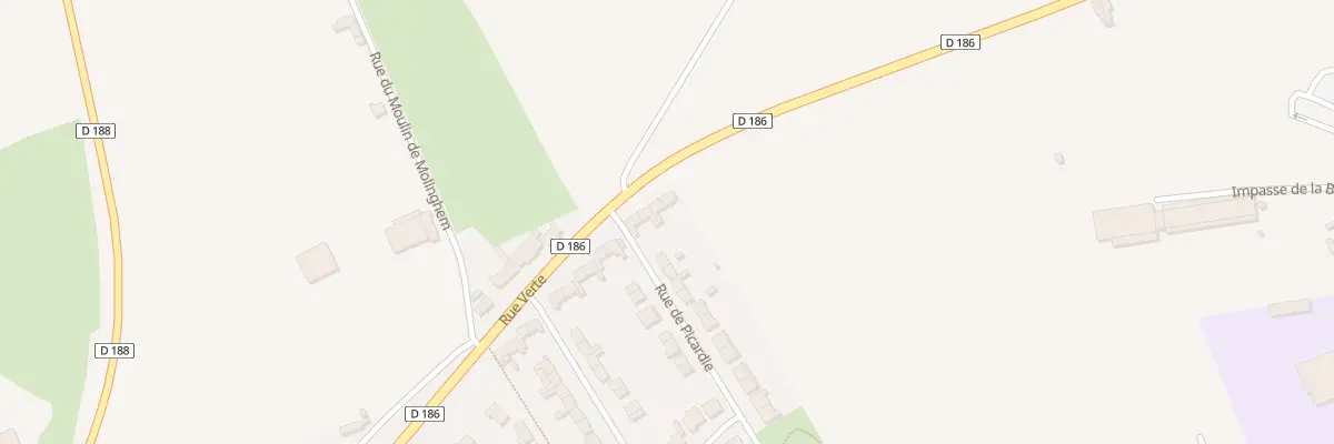 Plan du 665 Rue Verte à Isbergues