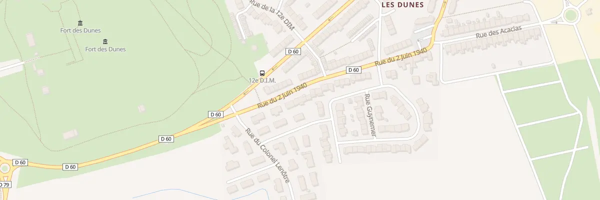 Plan du 952 Rue du 2 Juin 1940 à Leffrinckoucke