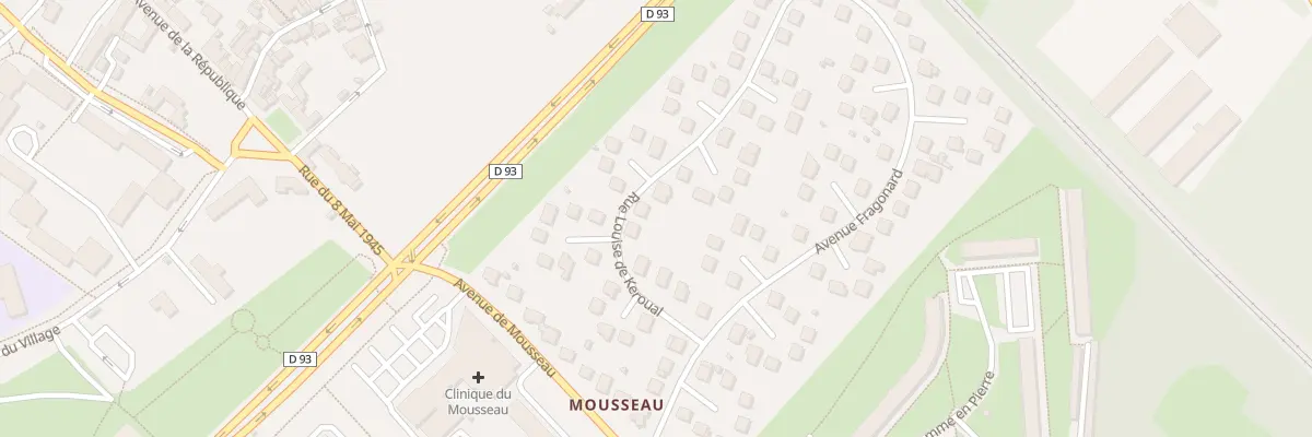 Plan du 33 Rue Louise de Keroual à Évry-Courcouronnes