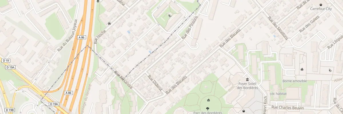 Plan du 32 Rue des Pinsons à Créteil