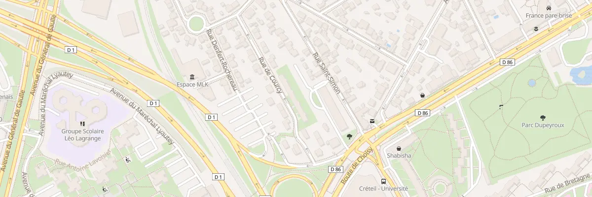 Plan du 17 Rue de Courcy à Créteil