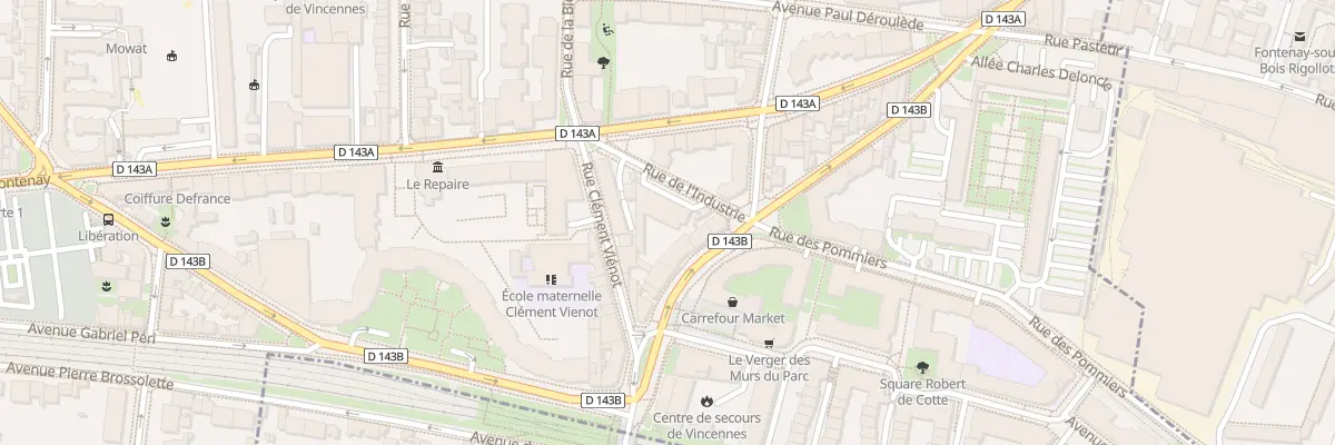 Plan du 10 Rue de l’Industrie à Vincennes