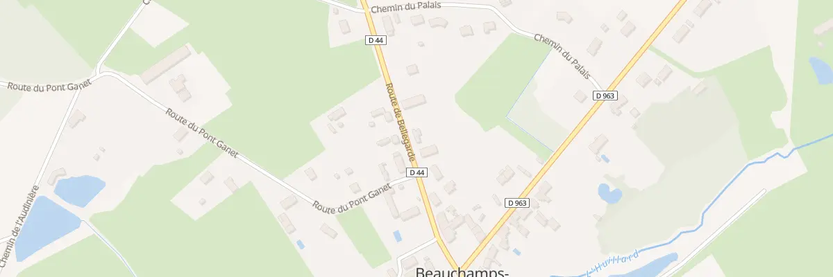 Plan du 16 Rte de Bellegarde à Beauchamps-sur-Huillard