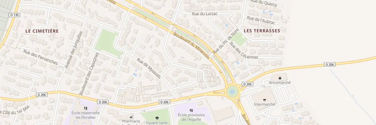 Plan du 15 Rue des Mimosas à Trèbes