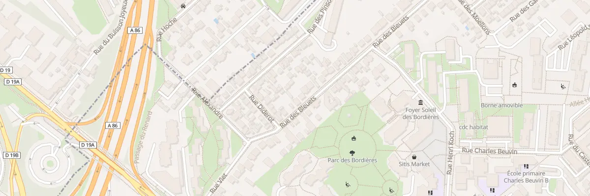 Plan du 17 Rue des Bleuets à Créteil