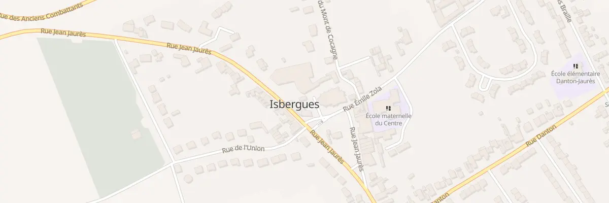 Plan du 27B Rue Jean Jaurès à Isbergues