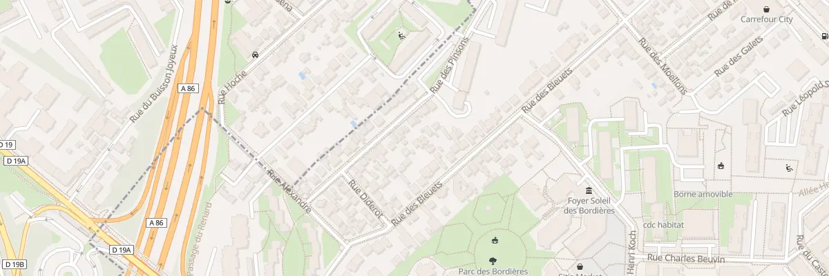 Plan du 36 Rue des Pinsons à Créteil