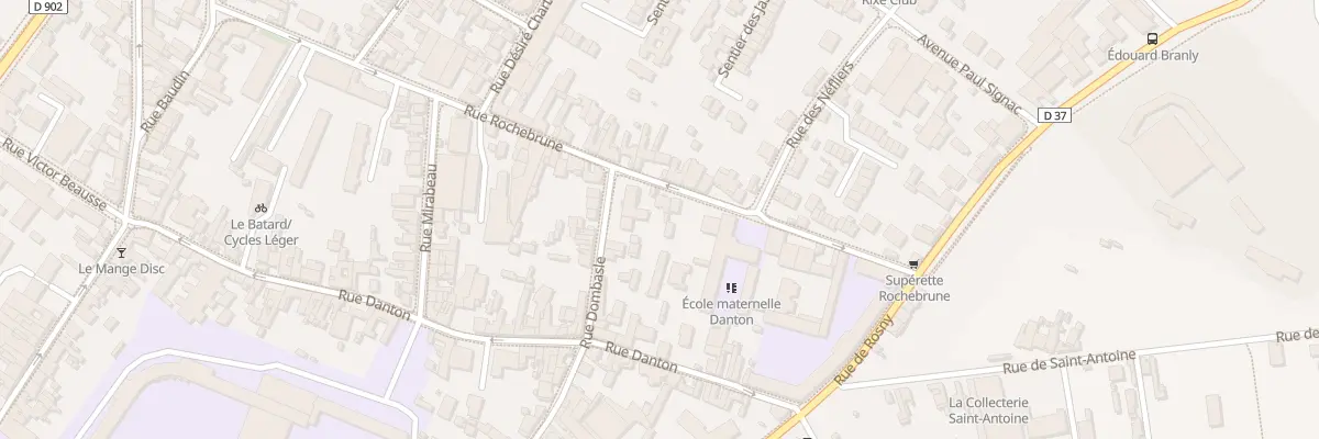 Plan du 42 Rue Rochebrune à Montreuil