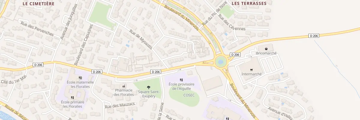 Plan du 10 Rue des Hortensias à Trèbes
