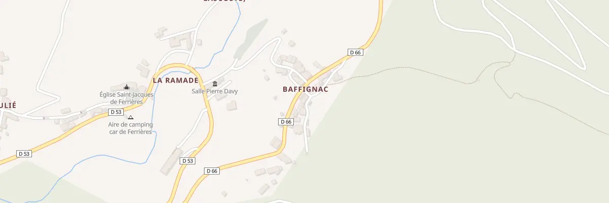 Plan du 415 Ham de Baffignac à Fontrieu