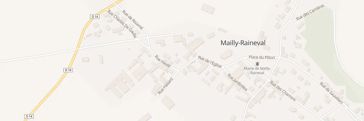 Plan du 29 Rue Haute à Mailly-Raineval