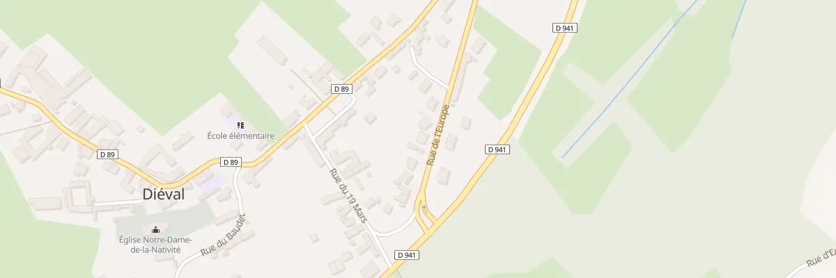 Plan du 101 Rue de l’Europe à Diéval