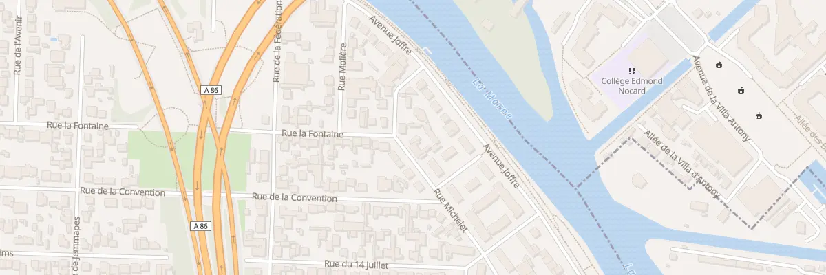 Plan du 9 Rue Michelet à Maisons-Alfort