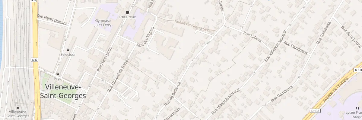 Plan du 27 Rue de Bellevue à Villeneuve-Saint-Georges