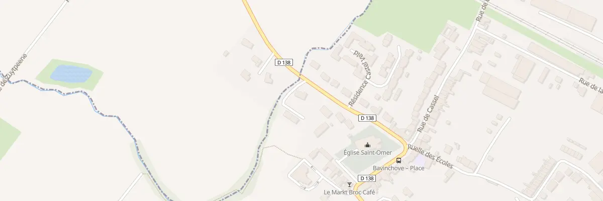 Plan du 2 Rue des Fleurs à Bavinchove