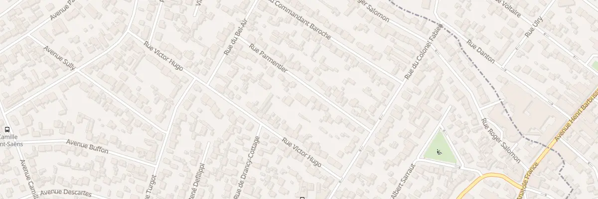 Plan du 25 Rue Parmentier à Drancy