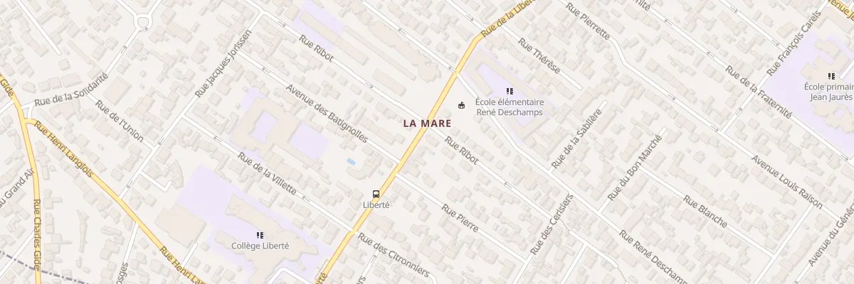 Plan du 60 Rue Ribot à Drancy