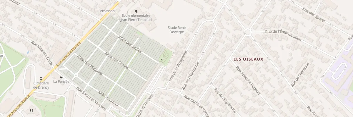 Plan du 21 Rue De La Prosperite à Drancy
