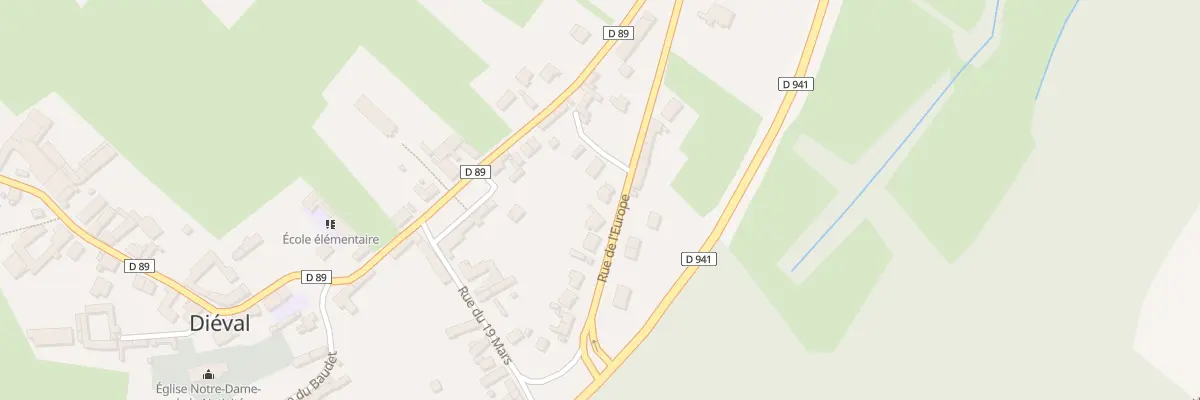 Plan du 135 Rue de l’Europe à Diéval