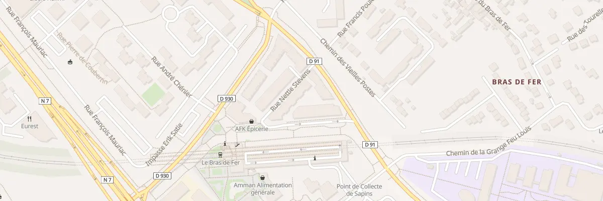 Plan du 7 Rue Nettie Stevens à Évry-Courcouronnes