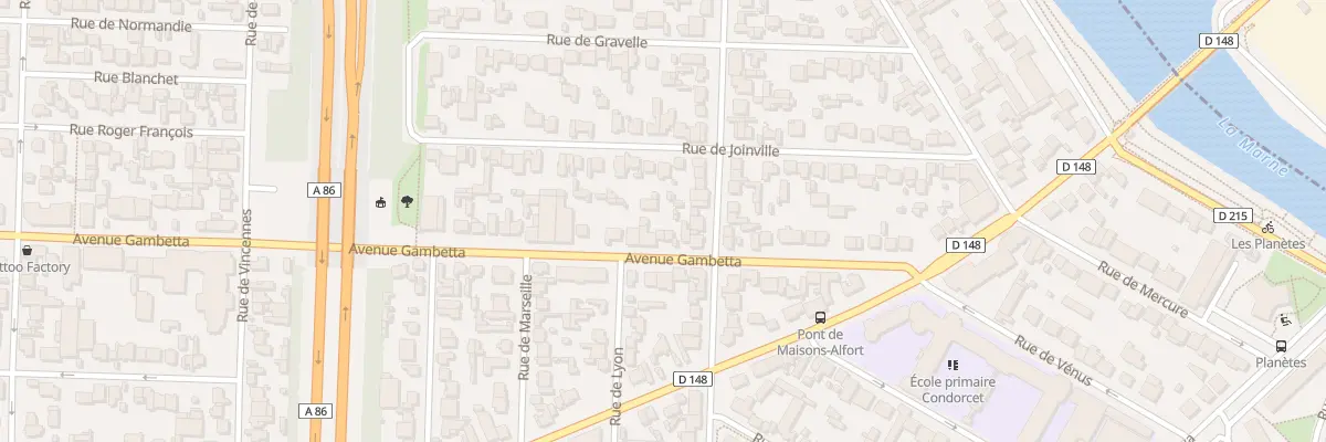 Plan du 181 Av Gambetta à Maisons-Alfort