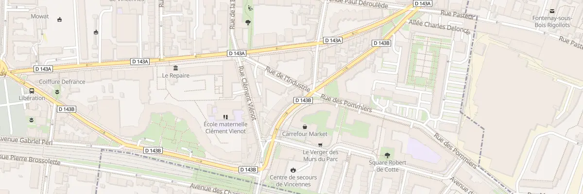 Plan du 7 Rue Félix Faure à Vincennes