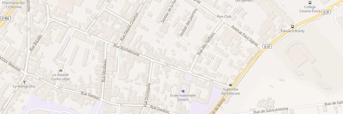Plan du 39 Rue Rochebrune à Montreuil