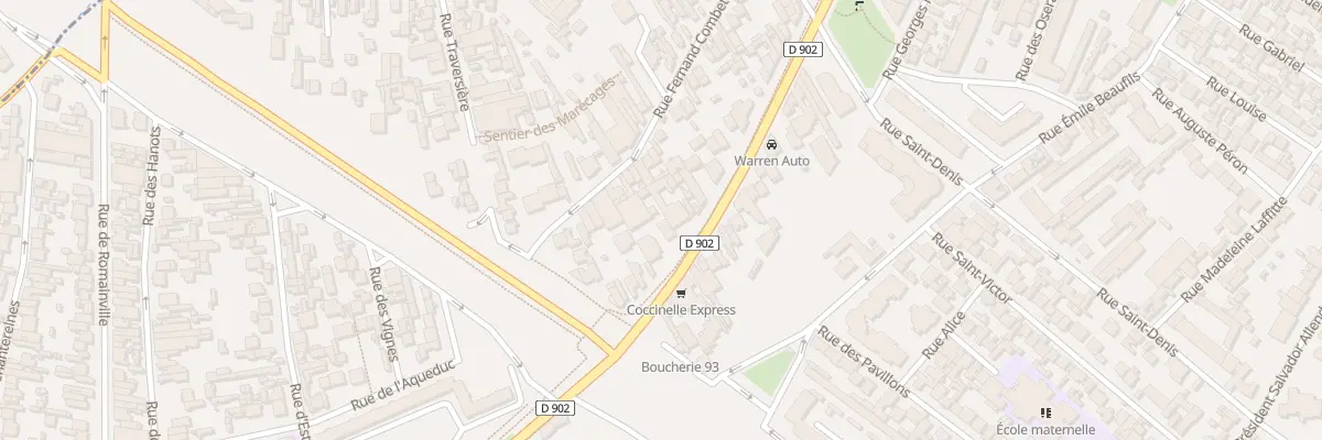 Plan du 93 Bd Aristide Briand à Montreuil