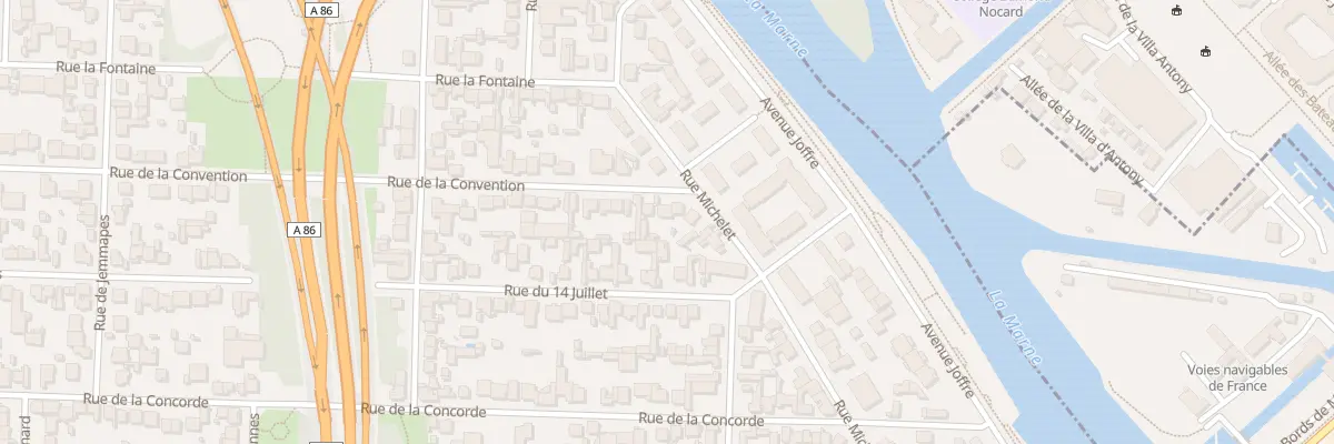 Plan du 94 Rue de la Convention à Maisons-Alfort