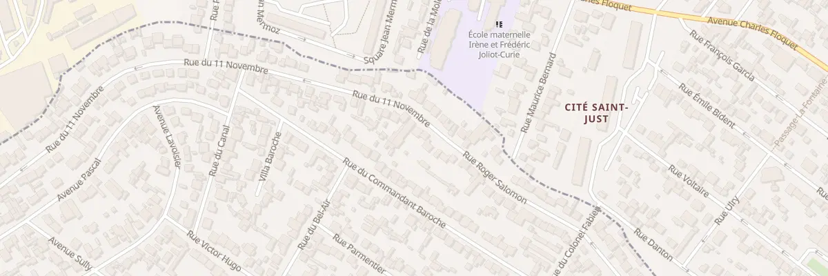 Plan du 11 Rue Du Onze Novembre à Drancy