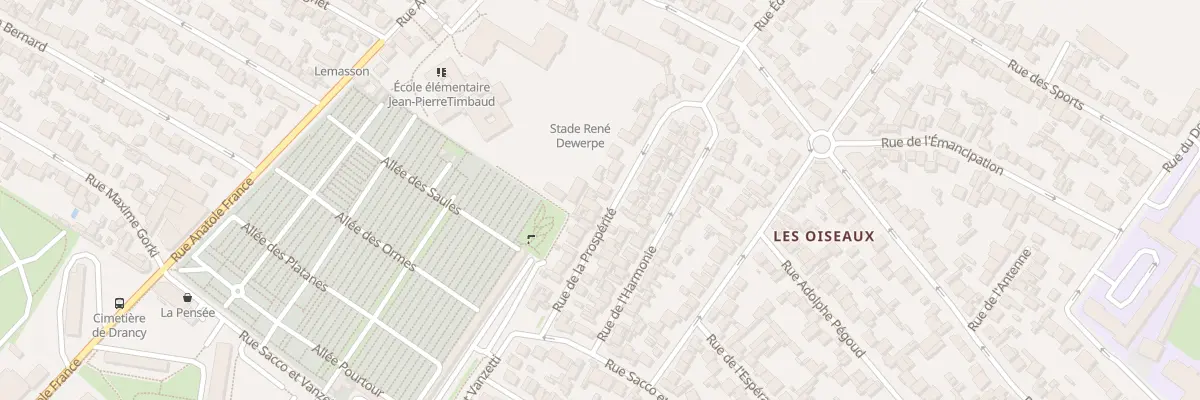 Plan du 29 Rue De La Prosperite à Drancy