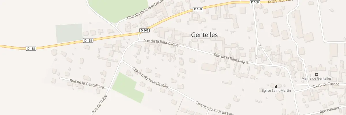 Plan du 25 Rue de la République à Gentelles