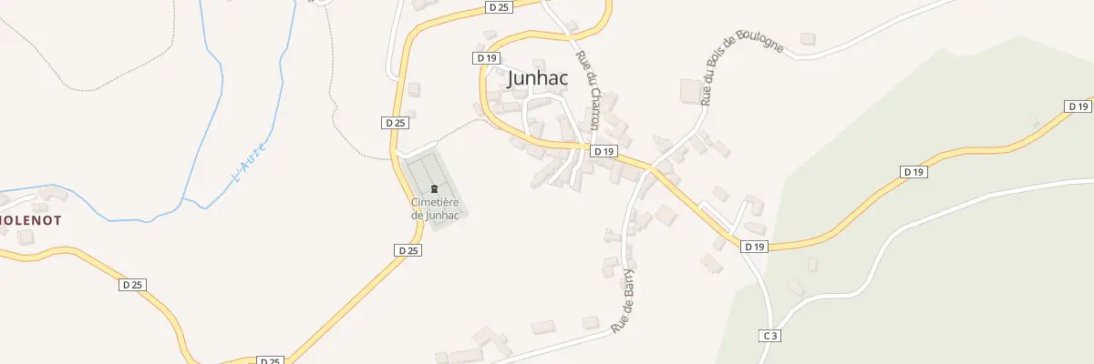 Plan du 5030 Le Bourg à Junhac