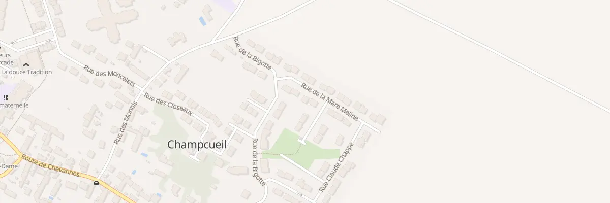 Plan du 9 Rue de la Mare Meline à Champcueil