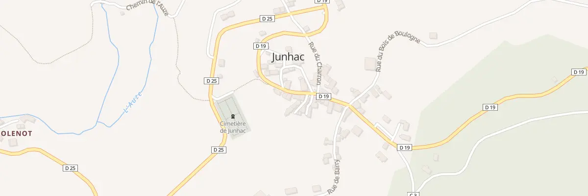 Plan du 5025 Le Bourg à Junhac