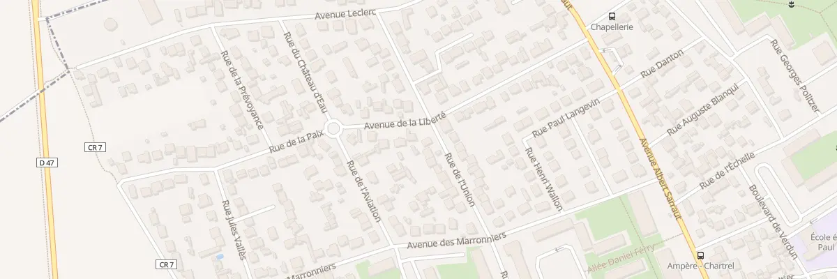 Plan du 25 Av de la Liberte à Goussainville