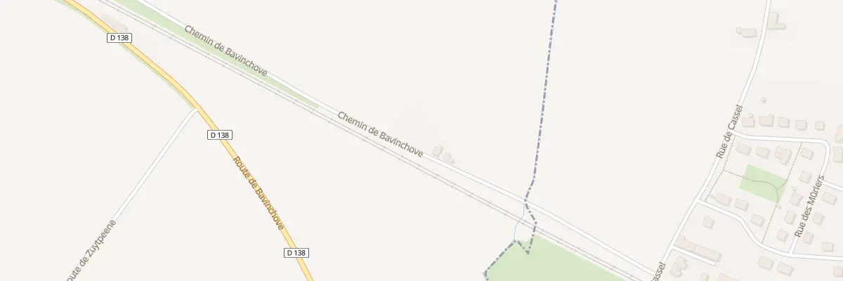 Plan du 607 Che de Bavinchove à Zuytpeene