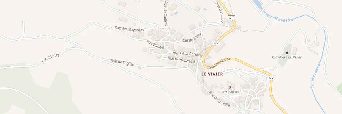 Plan du 1 Rue du Courredou au Vivier