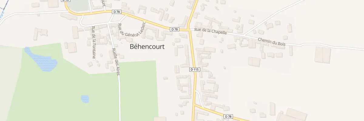 Plan du 6 Rue des Pommiers à Béhencourt