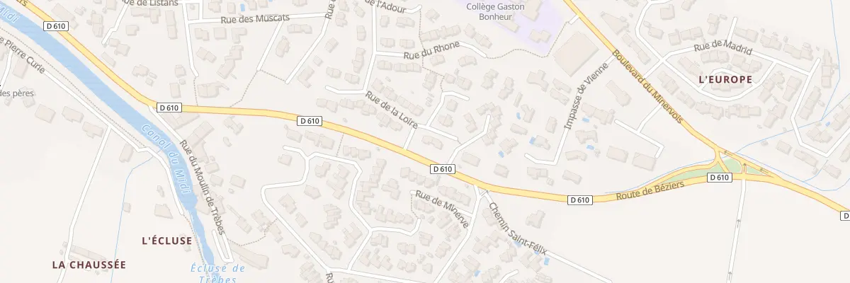 Plan du 22 Rue de la Loire à Trèbes
