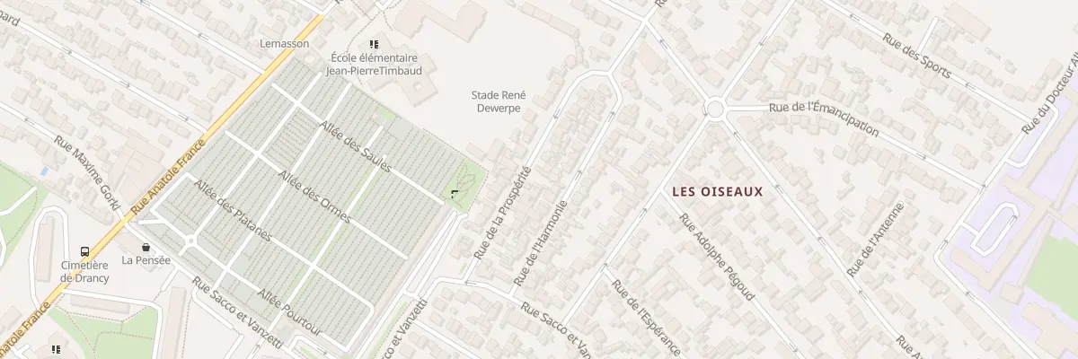 Plan du 24 Rue De La Prosperite à Drancy